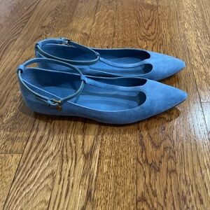 Pointy Toe Suede Flats